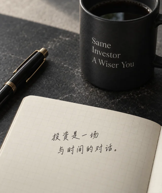 静物:桌上的咖啡、钢笔与投资复盘笔记